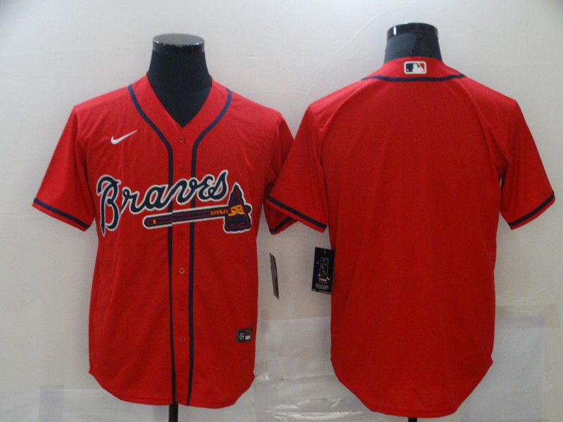 Men Atlanta Braves Blank Orange Game Nike MLB Jerseys->new york mets->MLB Jersey